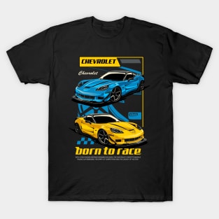 C6 Corvette Born to Race T-Shirt